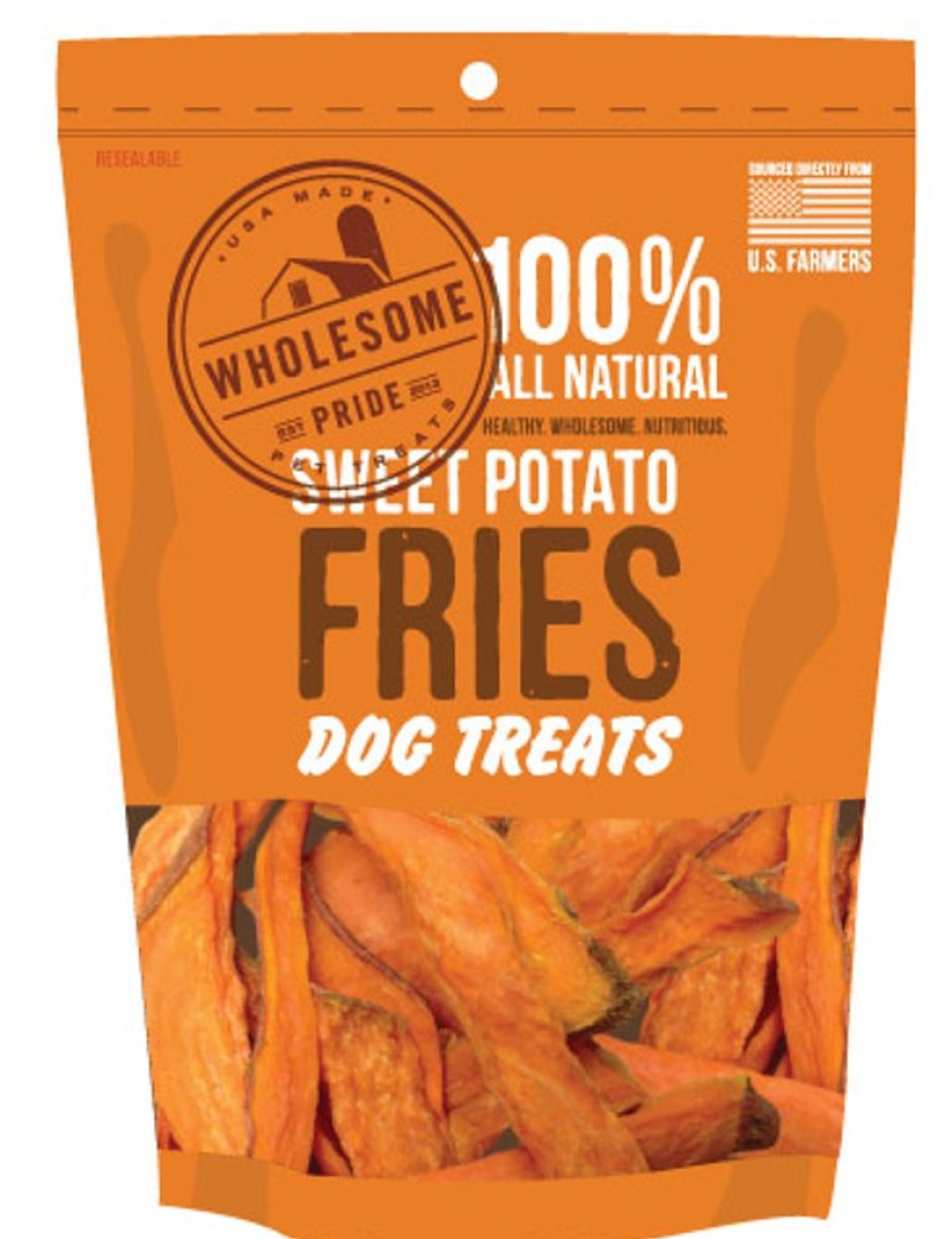 Treats Wholesome Pride Pet Treats | Sweet Potato Fries, 8Oz. Bags