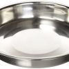 Bowls & Feeding Supplies QT Dog | Puppy Pan Stainless Steel 10" Diameter - Shallow Dog Dish / Puppy Pan By Qt Dog