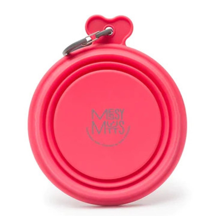 Travel Messy Mutts™ | Messy Mutts Silicone Collapsible Bowl Watermelon Small