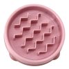 Bowls & Feeding Supplies Outward Hound® | Fun Feeder Slo-Bowl - Pink Wave Sm