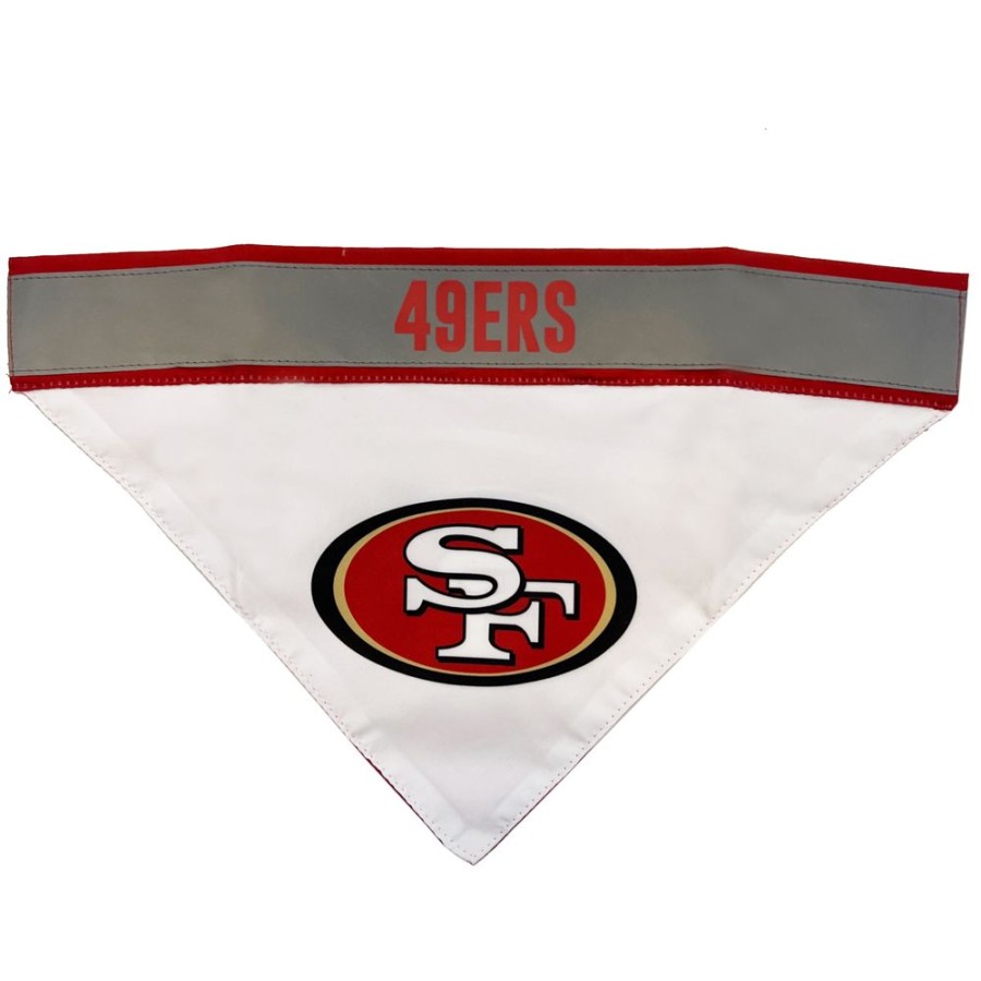 Collars, Leads & Accessories Pets First, Inc. | San Francisco 49Ers Reflective Reversible Bandana