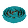 Bowls & Feeding Supplies Outward Hound® | Fun Feeder Slo-Bowl - Teal