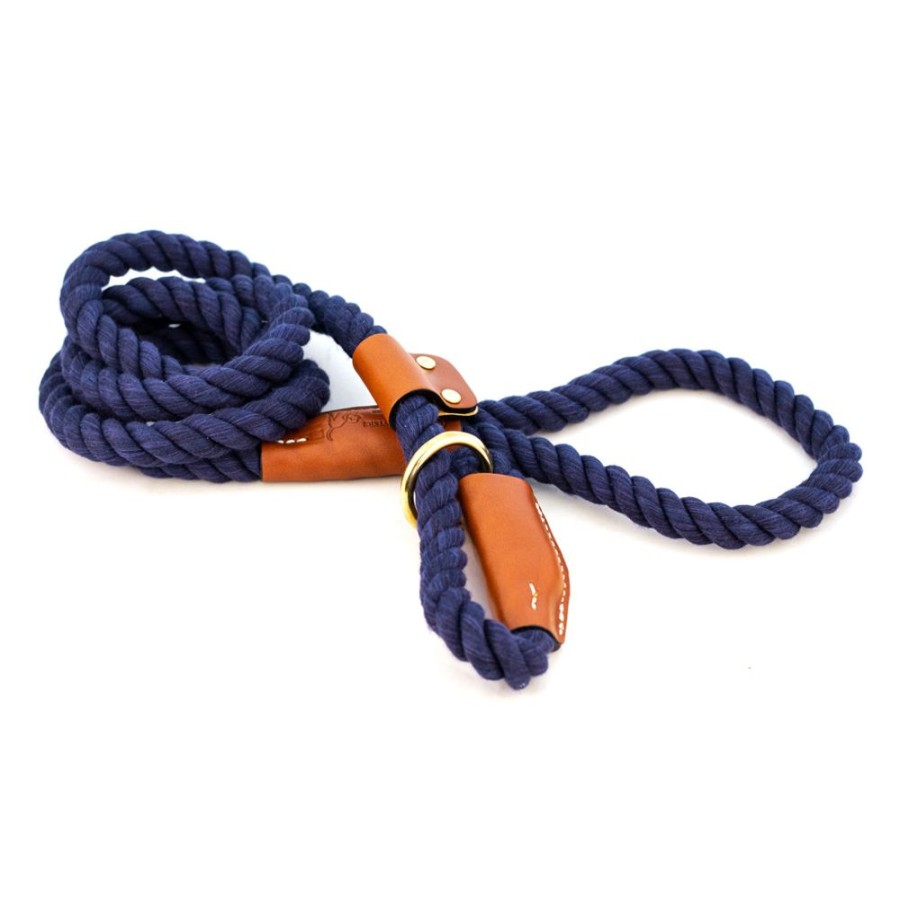 Collars, Leads & Accessories Auburn Leathercrafters | Cotton Rope Leash Slip-End