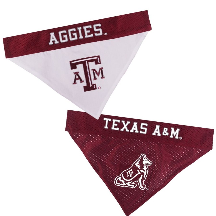 Collars, Leads & Accessories Pets First, Inc. | Texas A&M Reversible Bandana