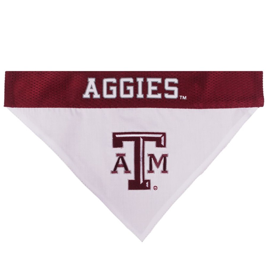 Collars, Leads & Accessories Pets First, Inc. | Texas A&M Reversible Bandana