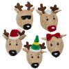 Special Occasion & Holiday Hugglehounds | Santa'S Reindeer Wee Huggles® Balls Dog Toys (5Pk)