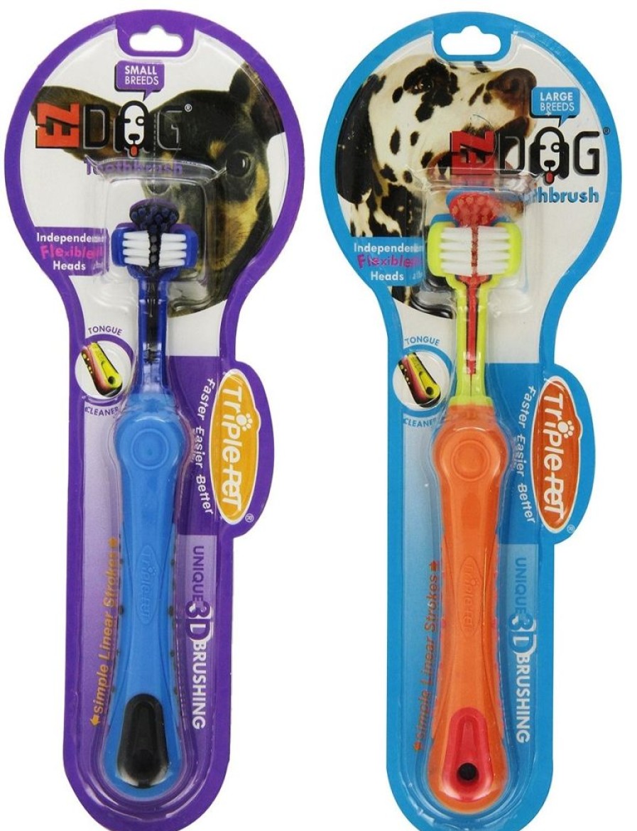 Grooming & Shampoos Triple-Pet | Triple Pet Ezdog Toothbrush