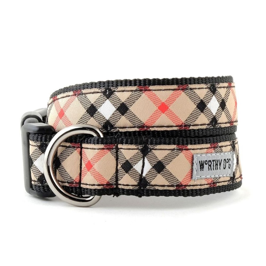 Harnesses The Worthy Dog | Sidekick Printed Tan Plaid Harness