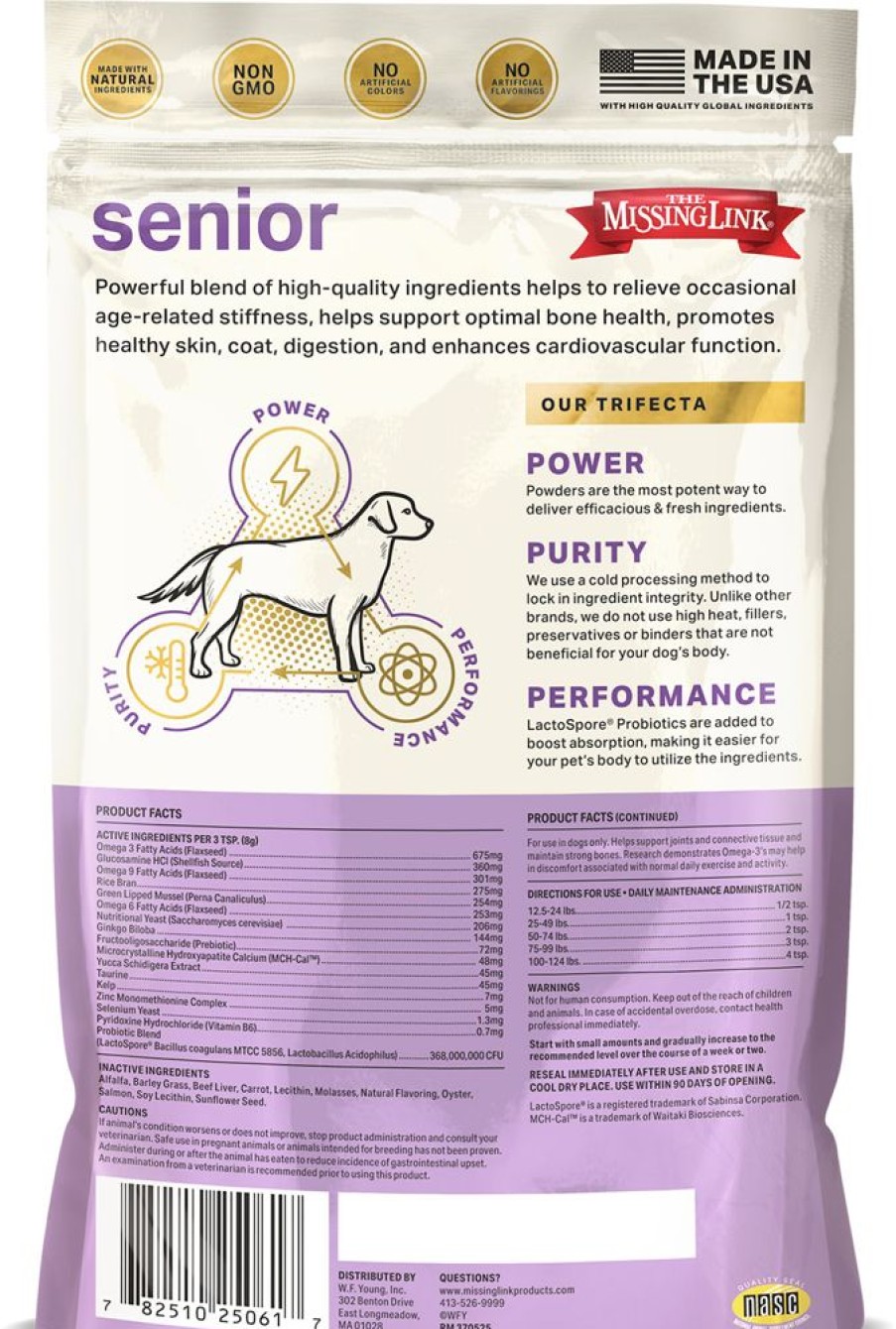 Health & Safety Missing Link | Original Senior Dog Superfood Supplement Formula 1Lb By The Missing Link