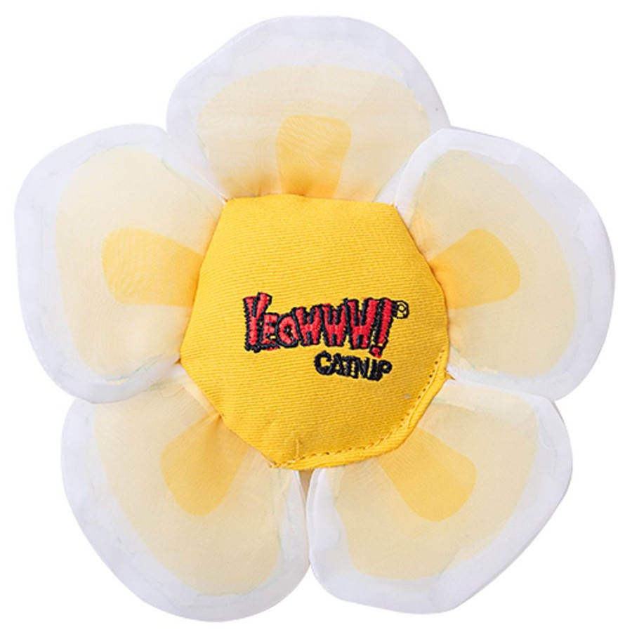 For Cats & Other Critters Yeowww! | Yeowww! Catnip Daisy'S Flower Tops - White