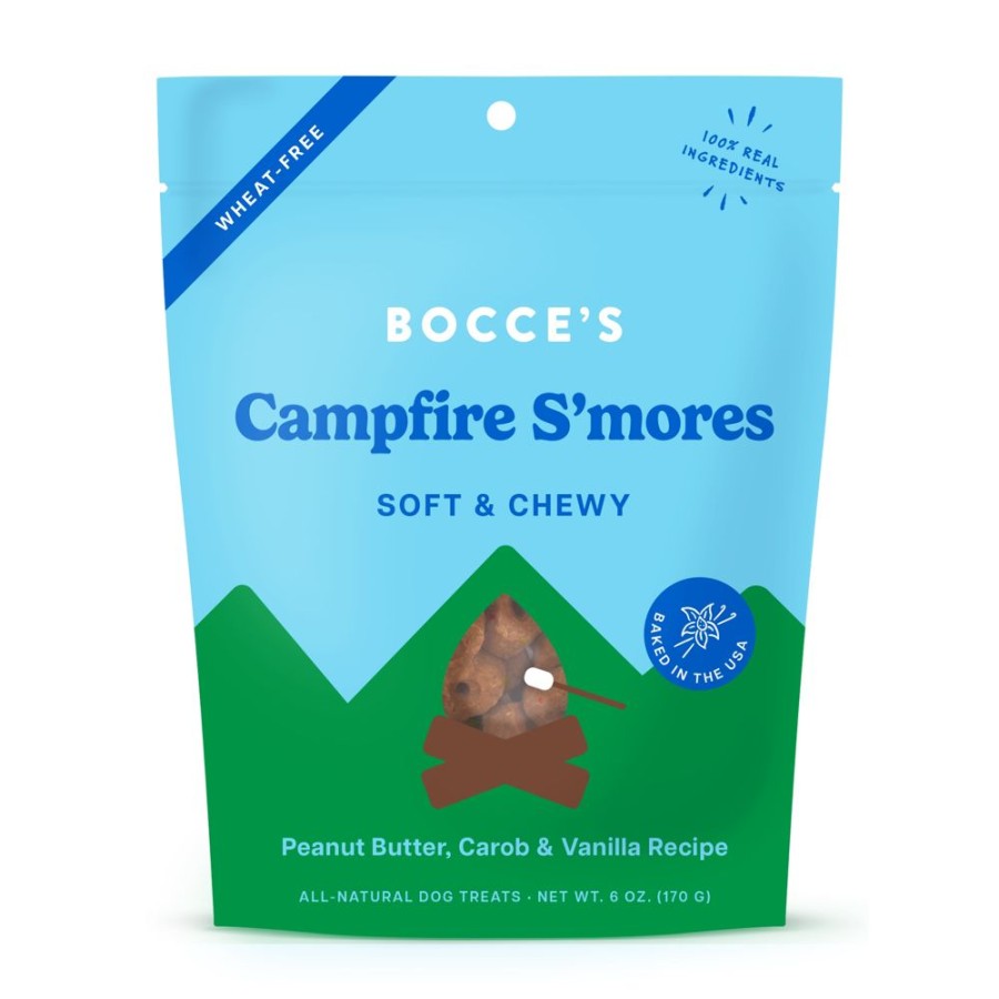 Treats Bocce's Bakery | Bocce'S Bakery Campfire S'Mores Soft & Chewy Dog Treats 6Oz