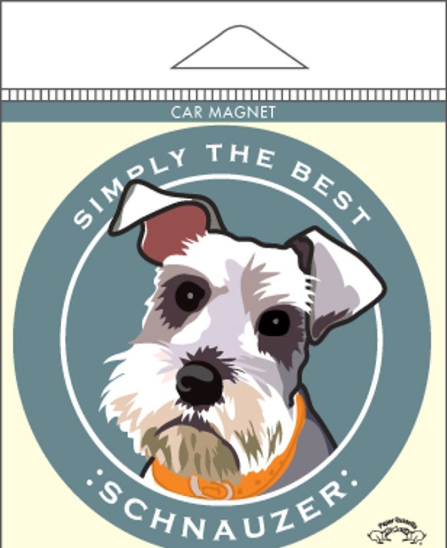 For The Home Paper Russells | Schnauzer - Car Magnet