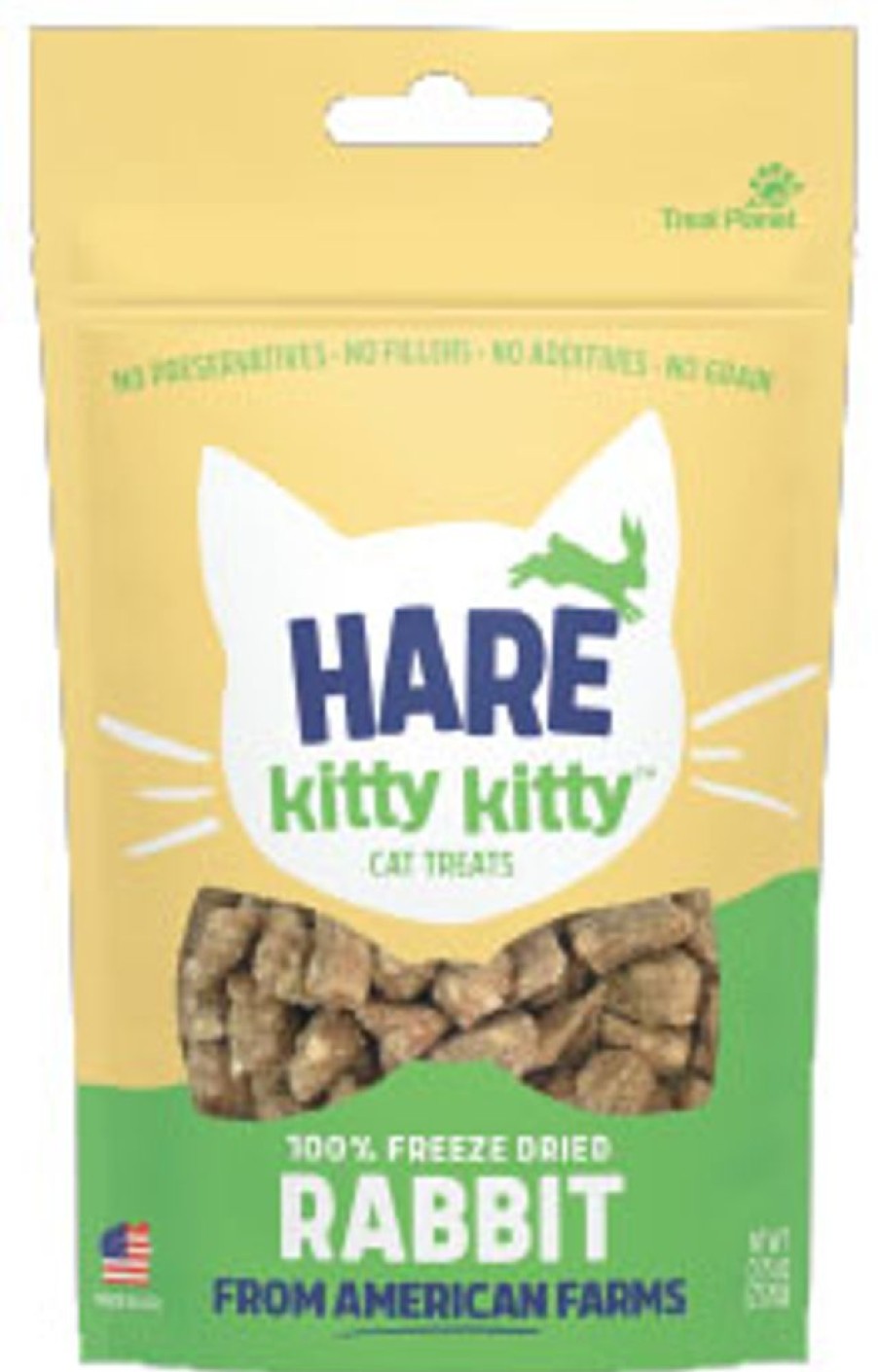 Treats Kitty Kitty™ | Hare Kitty Kitty 100% Freeze Dried Rabbit Treat - Wt 0.9Oz