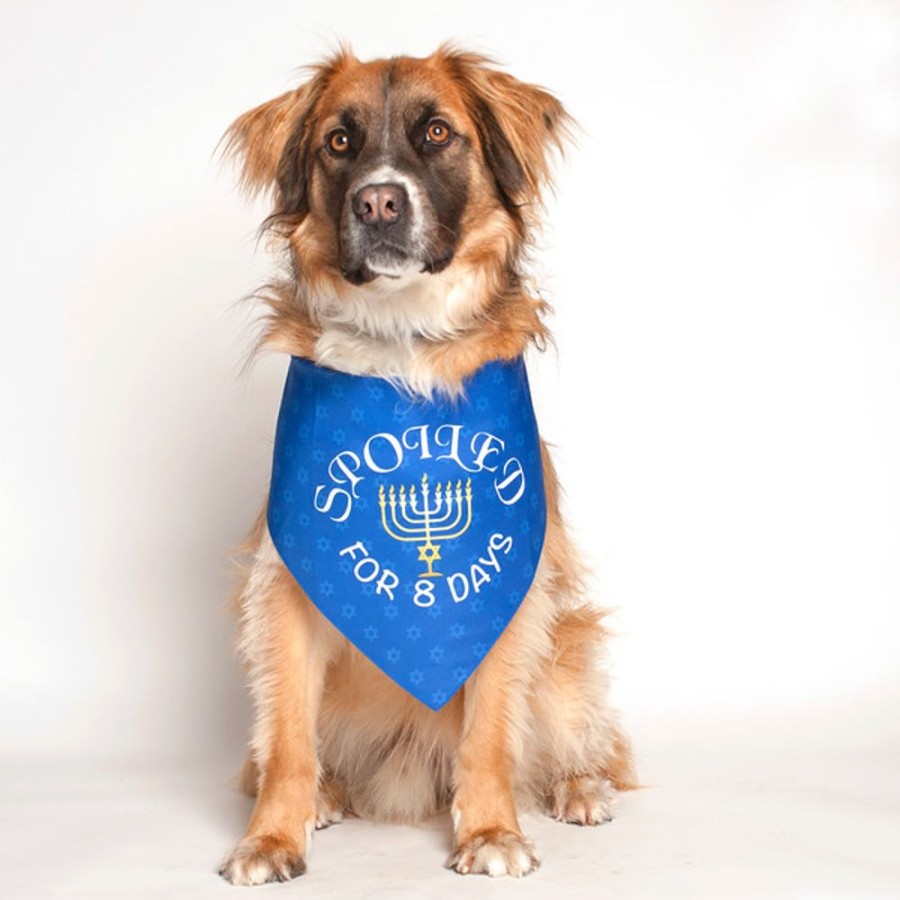 Special Occasion & Holiday Dog Fashion Living | Hanukkah Dog Bandana By Dog Fashion Living