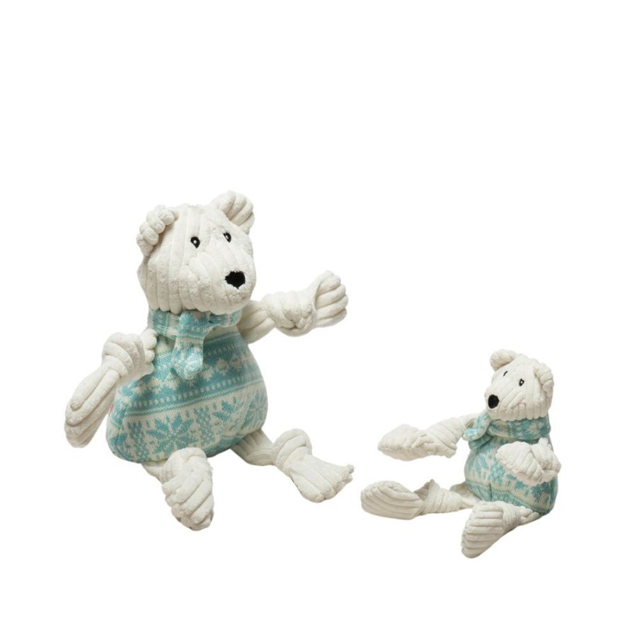 Special Occasion & Holiday Hugglehounds | Tundra Polar Bear Knottie® Plush Dog Toy