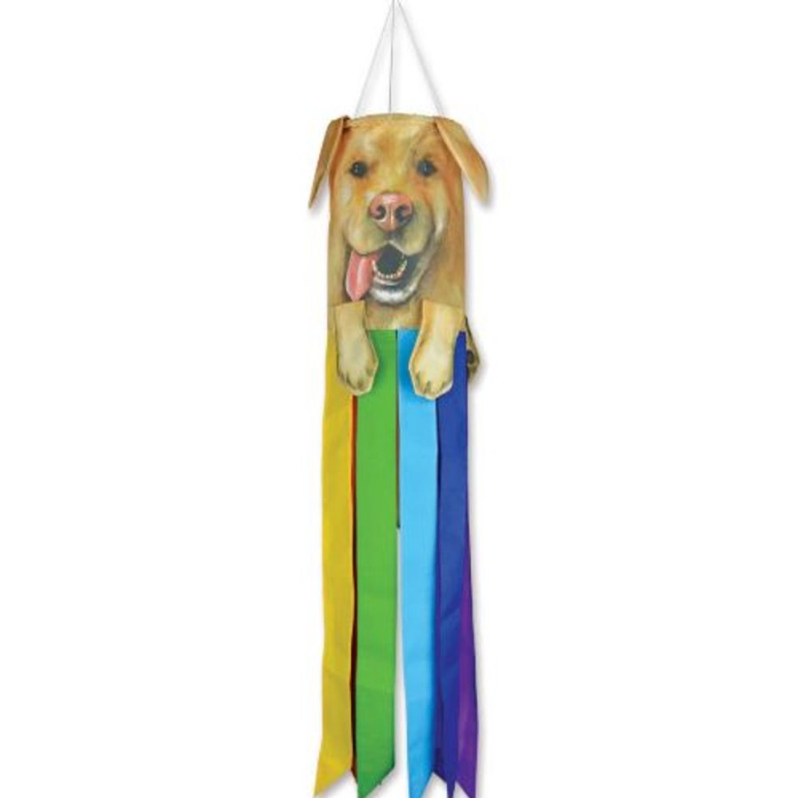 For The Home Windgarden by Premier Designs | Puppy Windsock - Yellow Lab