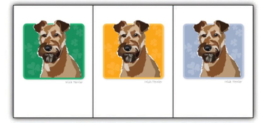 Special Occasion & Holiday Paper Russells | Irish Terrier - Grrreen Boxed Notes