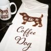 For The Home dog speak | Kitchen Towel - Coffee Dog