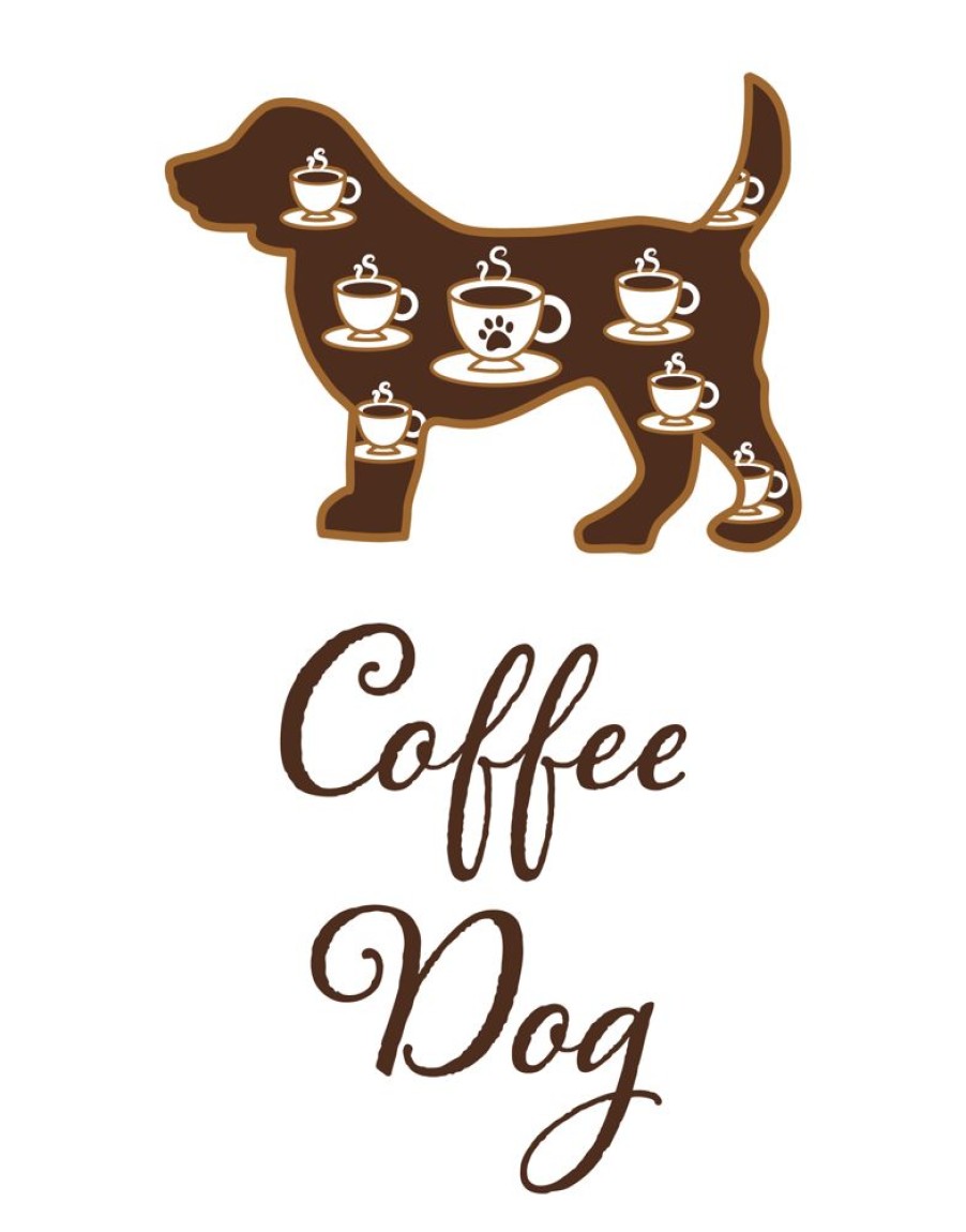 For The Home dog speak | Kitchen Towel - Coffee Dog