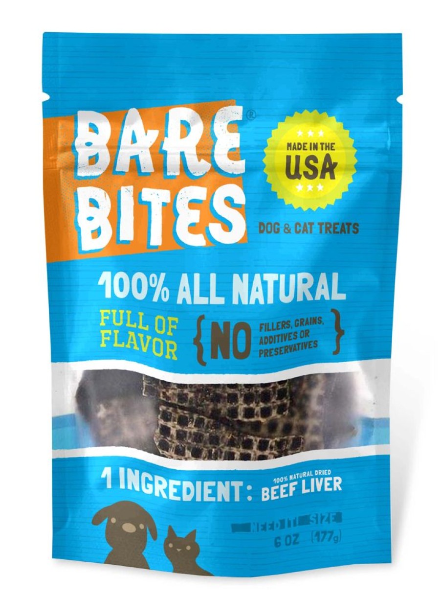 Treats Bare Bites | 6 Oz. Bare Bites Beef Liver Treats - Item #26054