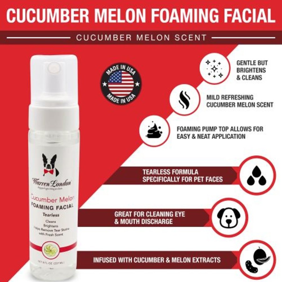 Grooming & Shampoos Warren London | Cucumber Melon Foaming Facial By Warren London