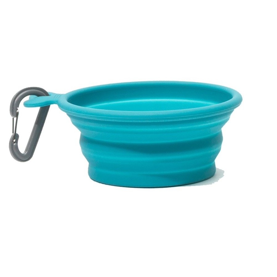 Travel Messy Mutts™ | Messy Mutts Silicone Collapsible Bowl Blue