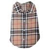 Pet Apparel (Continued) The Worthy Dog | Tan Plaid Shirt