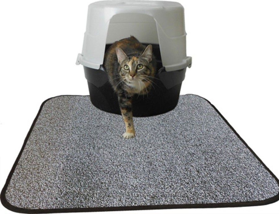 For Cats & Other Critters Imperial Cat | Heavy Duty Litter Mat - Charcoal