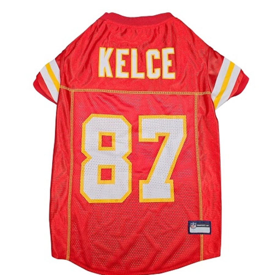 Pet Apparel Pets First, Inc. | Travis Kelce Kansas City Chiefs Mesh Nfl Jerseys By Pets First