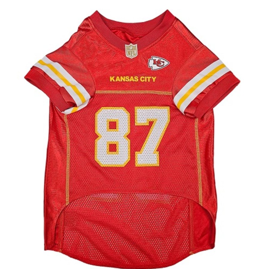 Pet Apparel Pets First, Inc. | Travis Kelce Kansas City Chiefs Mesh Nfl Jerseys By Pets First