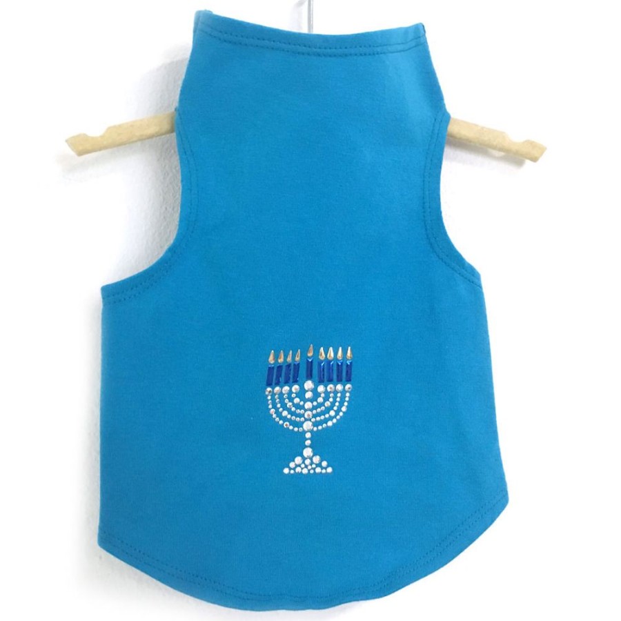 Special Occasion & Holiday Daisy and Lucy | Menorah Tank By Daisy And Lucy