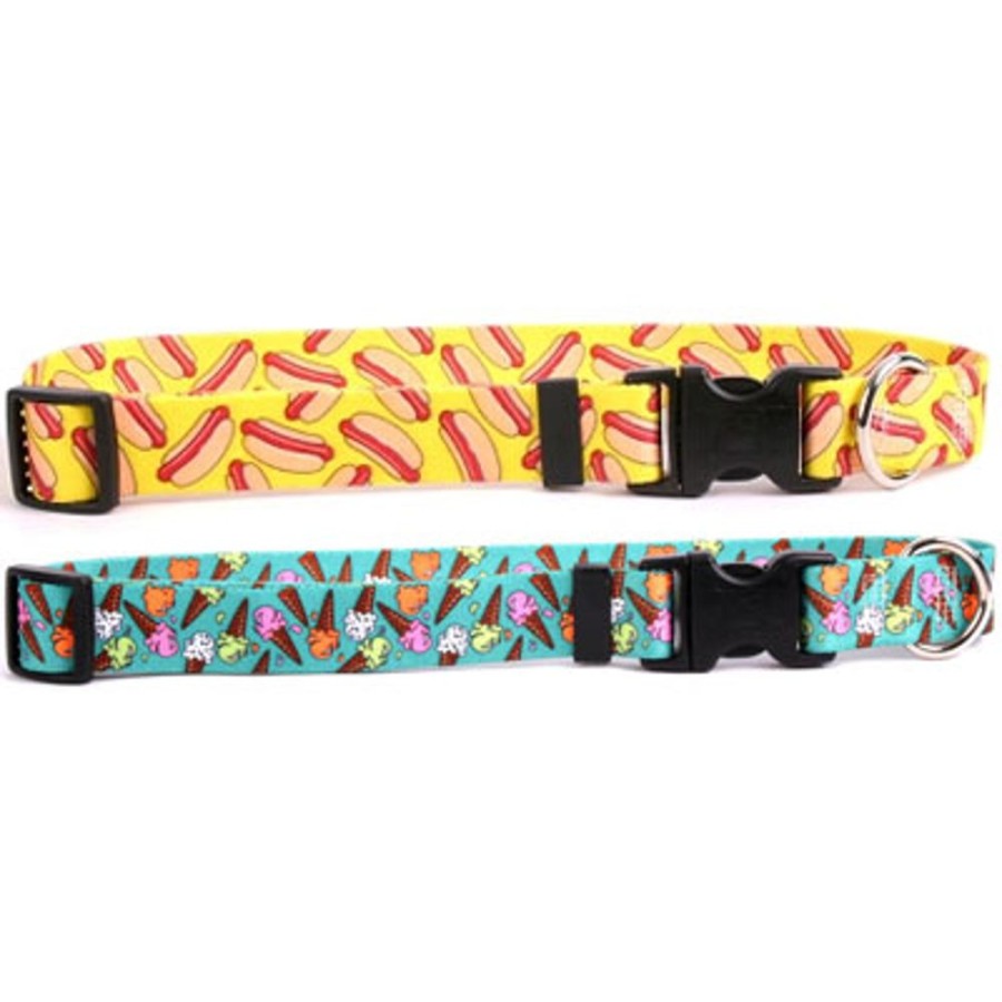 Collars, Leads & Accessories Yellow Dog Design | Ice Cream & Hot Dogs Collection