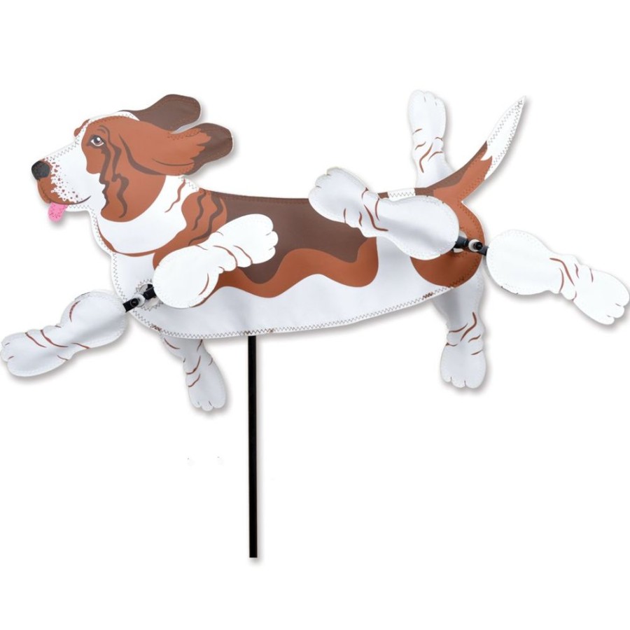 For The Home Windgarden by Premier Designs | Whirligig Spinner - 18.5 In. Basset Hound