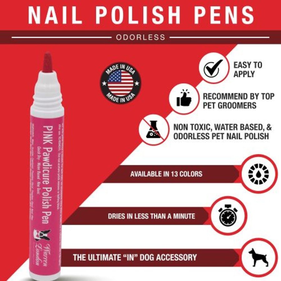 Grooming & Shampoos Warren London | Pawdicure Polish Pen (Dog Nail Polish!) By Warren London