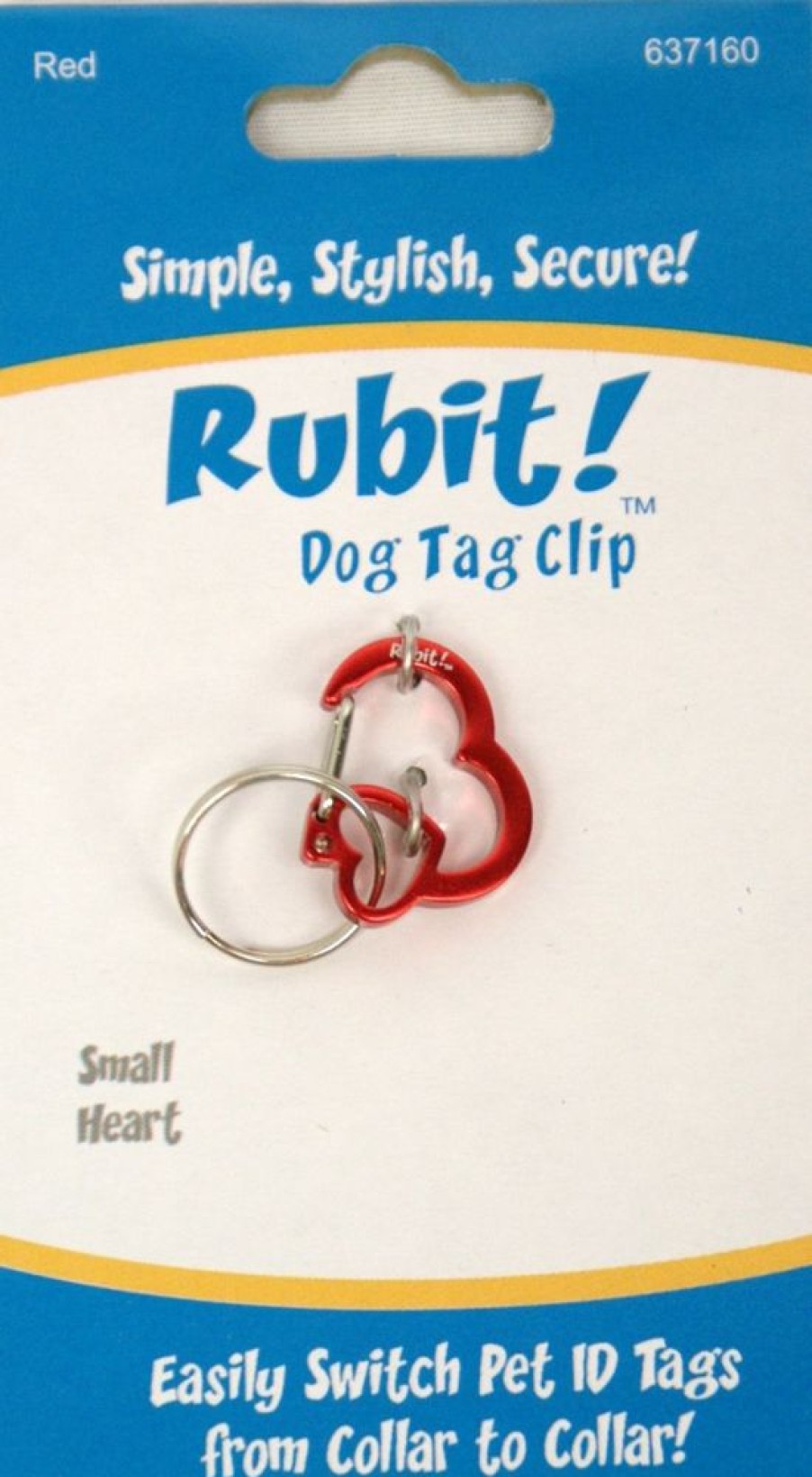 Collars, Leads & Accessories Rubit! LLC | Small Heart Clips Case Of 12 For Refilling Store Display