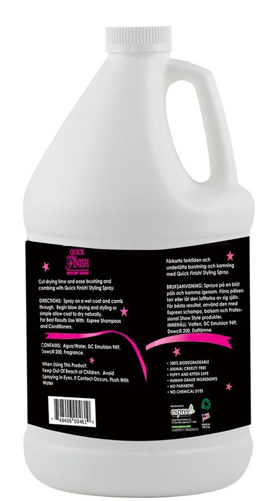 Grooming & Shampoos Espree | Espree Quick Finish! Styling Spray, 1 Gallon