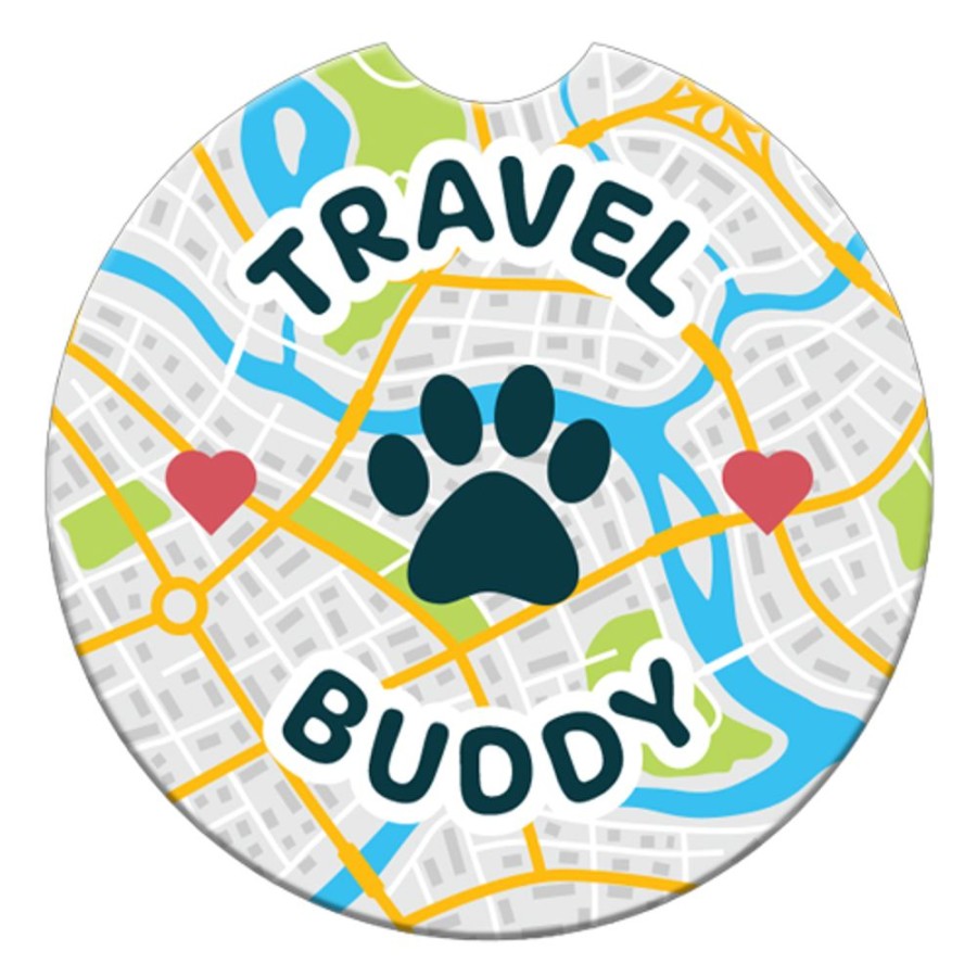 Travel dog speak | Travel Buddy - Car Coaster