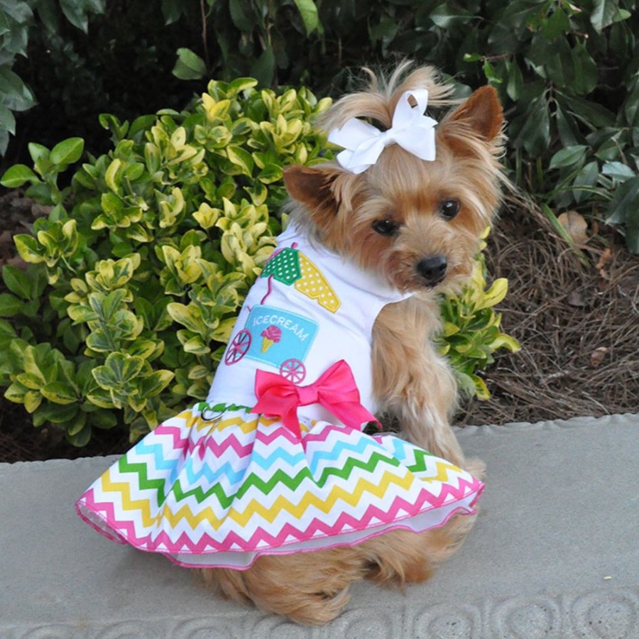 Pet Apparel (Continued) Doggie Design, Inc. | Ice Cream Cart Dress W/ Leash & D-Ring