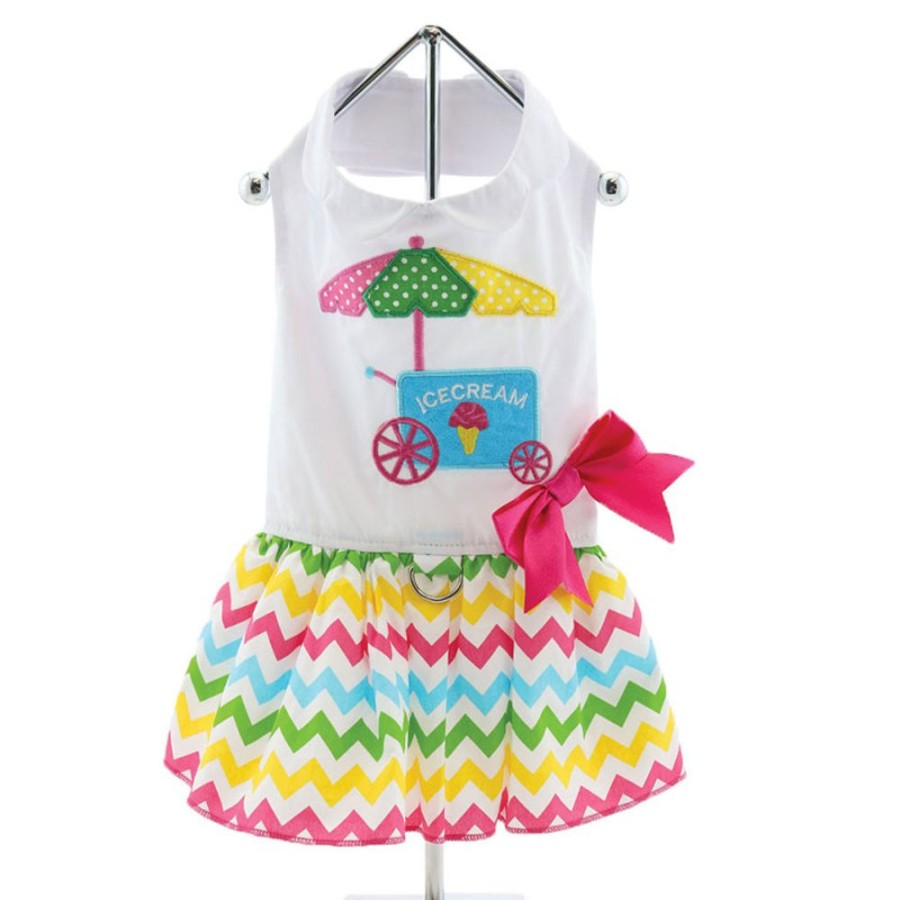 Pet Apparel (Continued) Doggie Design, Inc. | Ice Cream Cart Dress W/ Leash & D-Ring