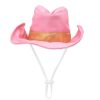 Pet Apparel The Worthy Dog | Pink Cowboy Party Hat