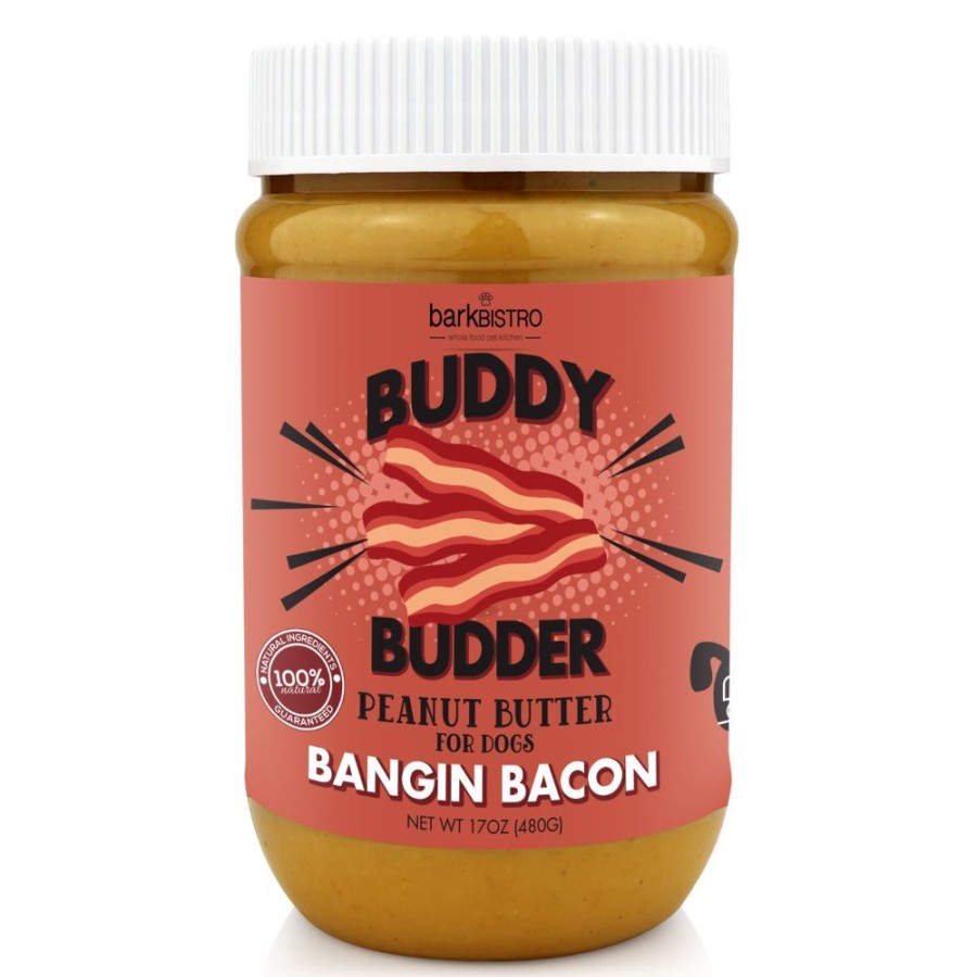 Treats Bark Bistro | Dog Peanut Butter - Bangin' Bacon Buddy Budder