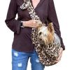 Totes & Carriers Dog Squad | Adjustable Furbaby Sling Bag, Leopard Sand