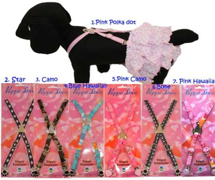 Pet Apparel Puppe Love / PamPet USA | Suspenders