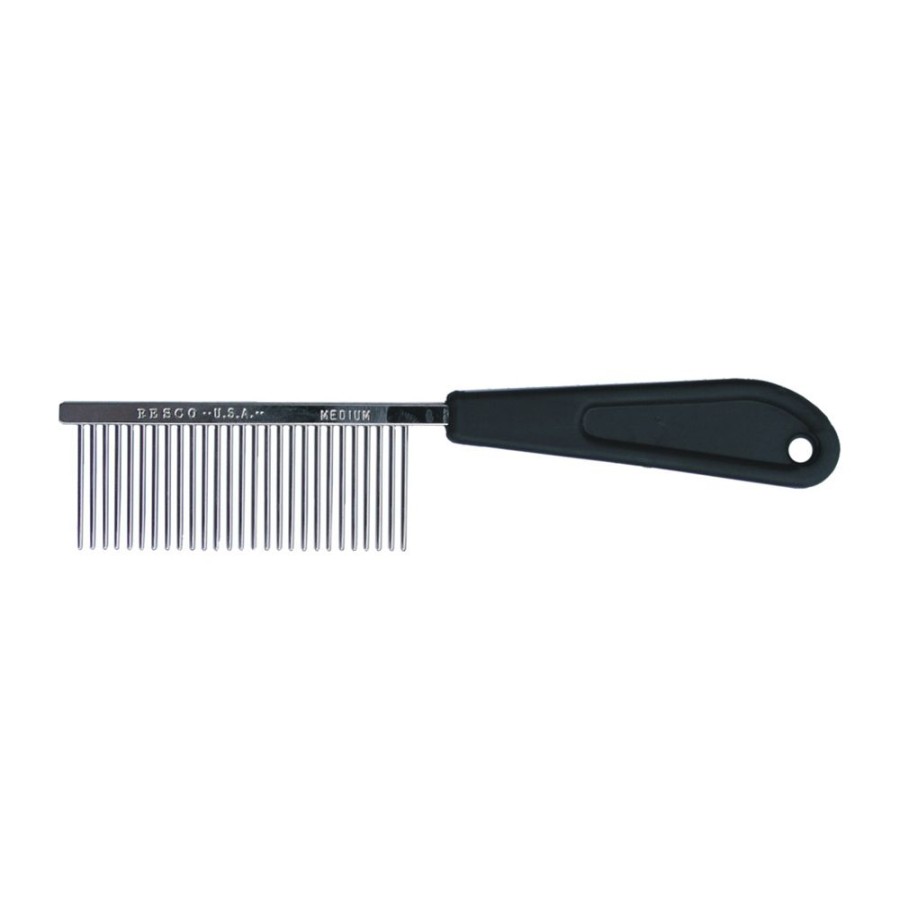 Grooming & Shampoos Resco | Resco Chrome Professional Comb - 7 Inch