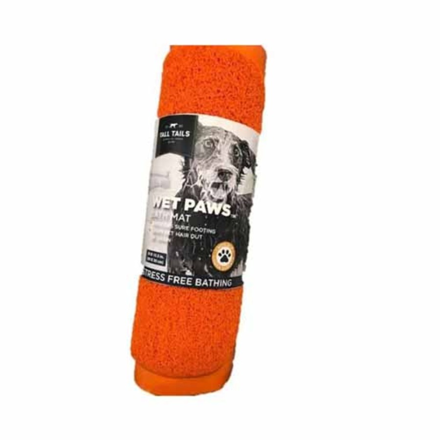 For The Home Tall Tails® | Tall Tails Dog Wet Paw Bath Mat Orange