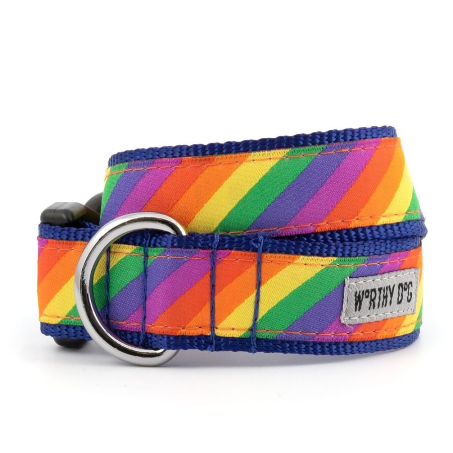 Collars, Leads & Accessories The Worthy Dog | Rainbow Collar & Lead Collection