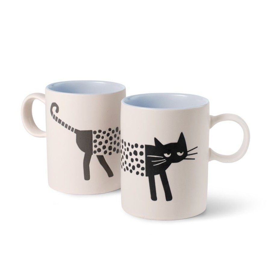 Bowls & Feeding Supplies PetShop by Fringe Studio | Oliver The Cat Saratoga Mug