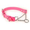 Collars, Leads & Accessories Sleepy Pup | Pink Softgrip Adjustable Martingale Chain Collar