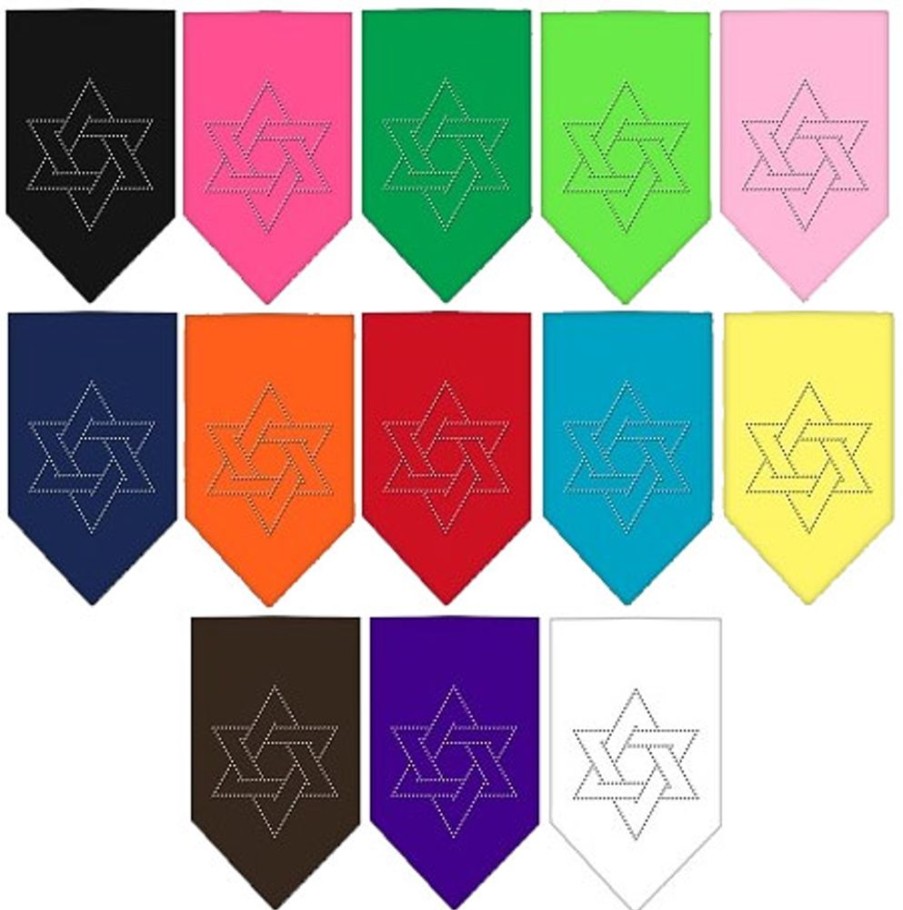 Special Occasion & Holiday Mirage Pet Products | Star Of David Rhinestone Bandana