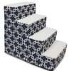 For The Home Majestic Pet Products | Navy Blue Links Pet Stairs (4 Steps)